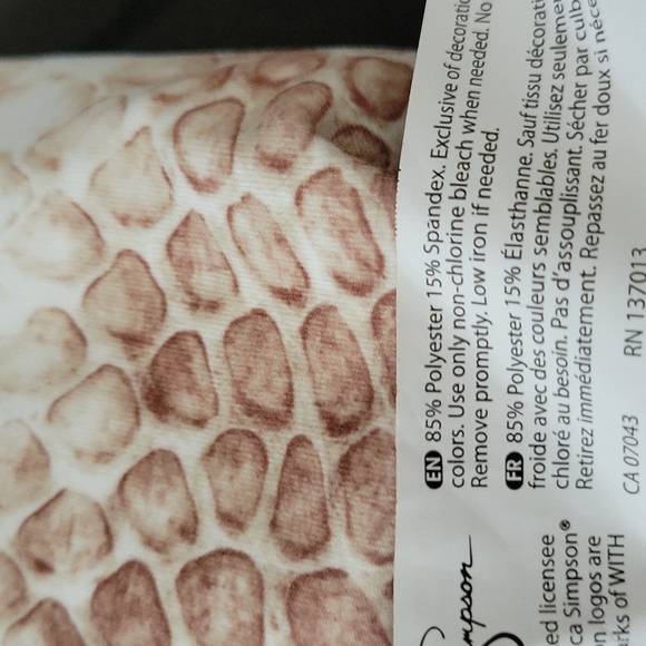 Jessica Simpson snake skin leggings size Small. Wide waste band, soft spandex. - Picture 5 of 5